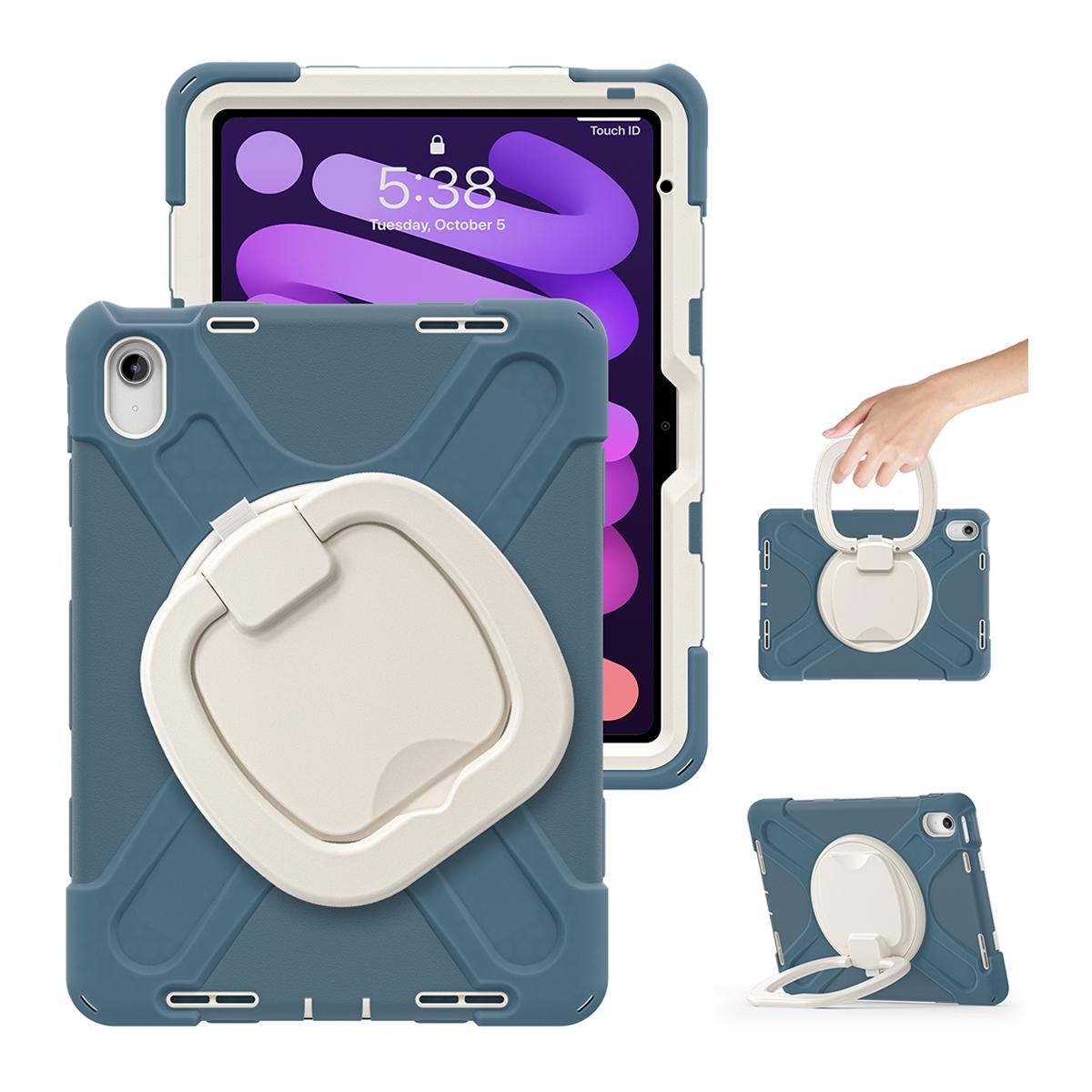 Funda antigolpes 3 en 1 con soporte giratorio 360º para iPad 10ª gen. 2022 10.9" / iPad 11 2025 - Azul aciano