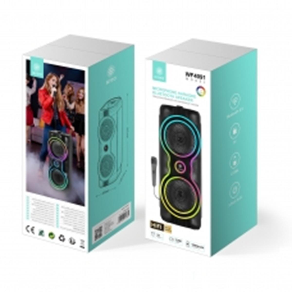 Ikrea WF4091 Altavoz HiFi Bluetooth con Micrófono Karaoke 12W