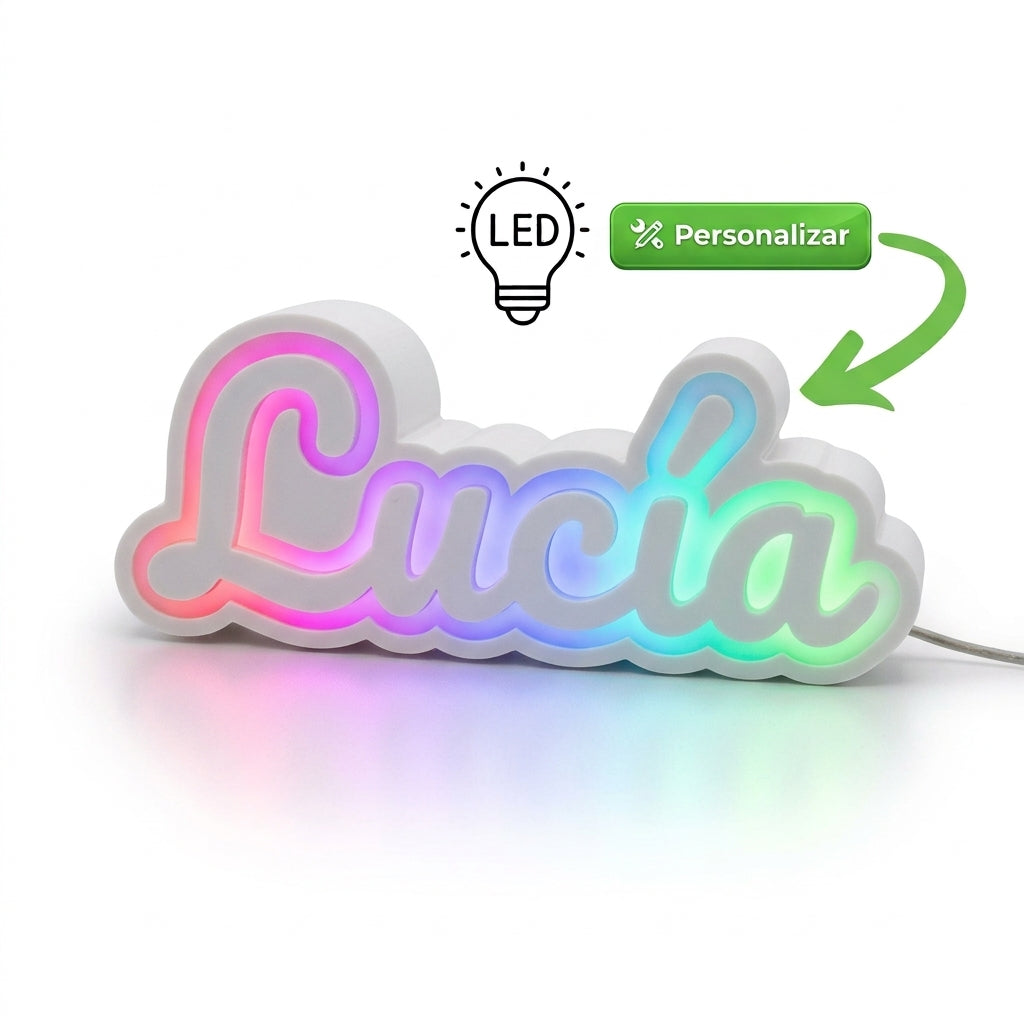 NOMBRE PERSONALIZADO ILUMINADO
