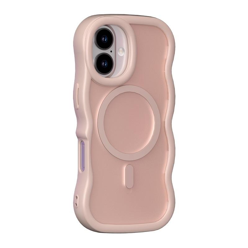 Funda magnética ondulada para iPhone 17 Air - Rosa