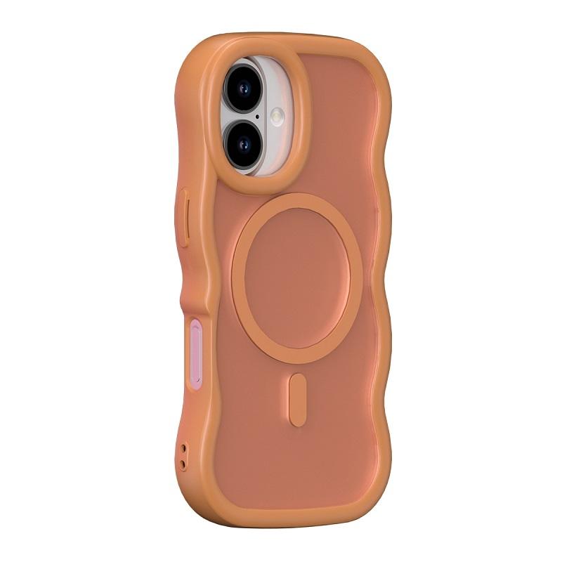 Funda magnética ondulada para iPhone 17 Air - Naranja
