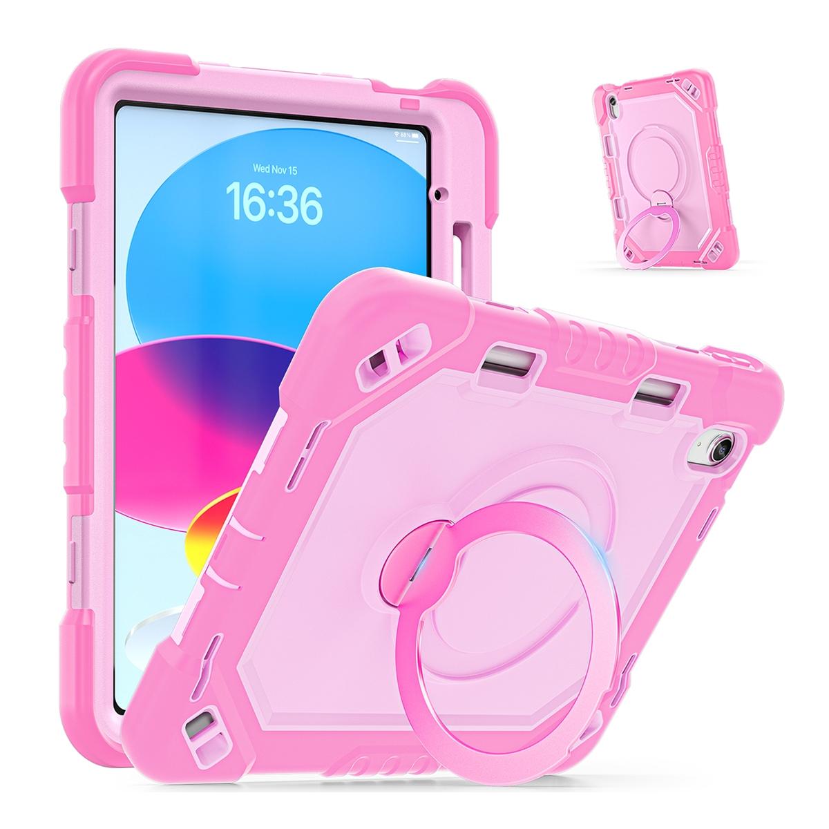 Funda antigolpes premium con soporte giratorio 360º para iPad 10ª gen. 2022 10.9" / iPad 11 2025 - Oro rosa