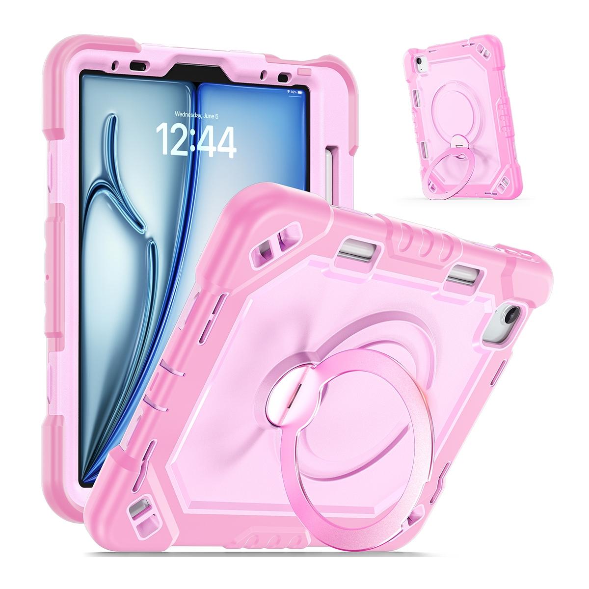 Funda antigolpes premium con soporte giratorio 360º para iPad Air 11 2024/2025/2026 / iPad Pro 11 2018-2022 / iPad Air 4/5 10.9 - Oro rosa