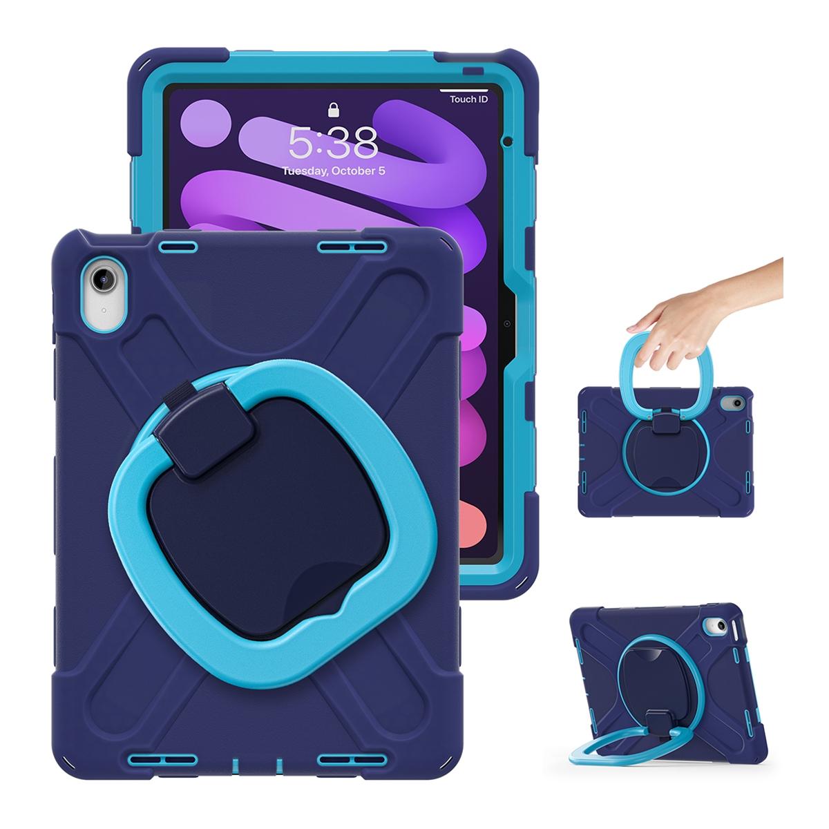 Funda antigolpes 3 en 1 con soporte giratorio 360º para iPad 10ª gen. 2022 10.9" / iPad 11 2025 - Azul marino