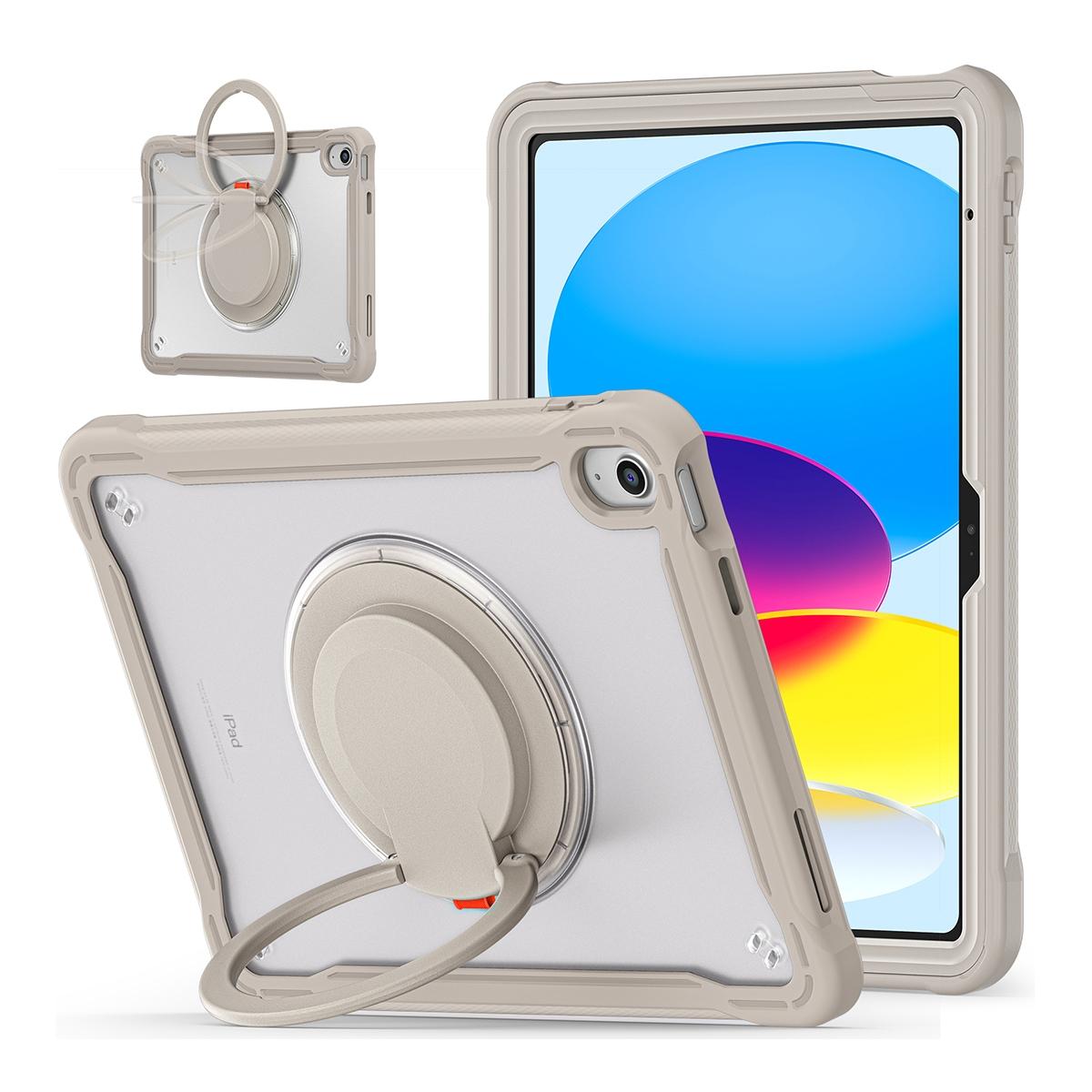 Funda 2 en 1 con soporte giratorio 360º para iPad 10ª gen. 2022 10.9" / iPad 11 2025 - Caqui