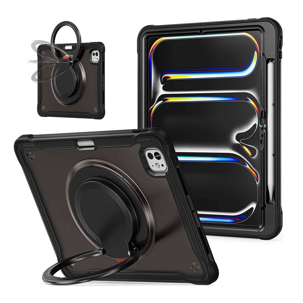 Funda 2 en 1 con soporte giratorio 360º para iPad Pro 11 2024/2025 - Negra