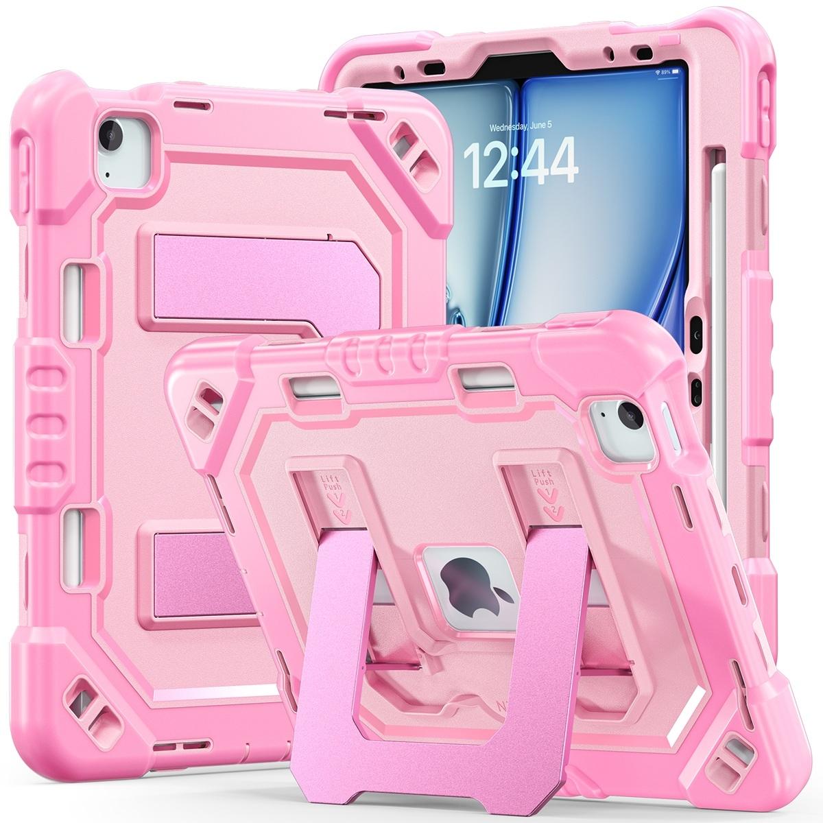 Funda antigolpes premium con soporte para iPad Air 11 2024/2025/2026 / iPad Pro 11 2018-2022 / iPad Air 4/5 10.9 - Rosa