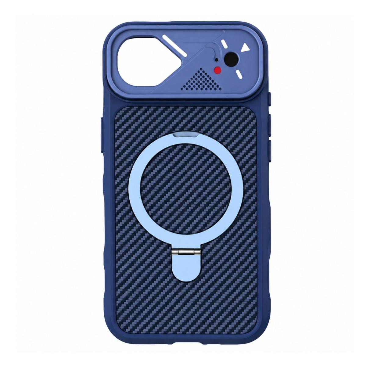 Funda magnética con soporte 360º protección total para iPhone 18 Pro - Azul