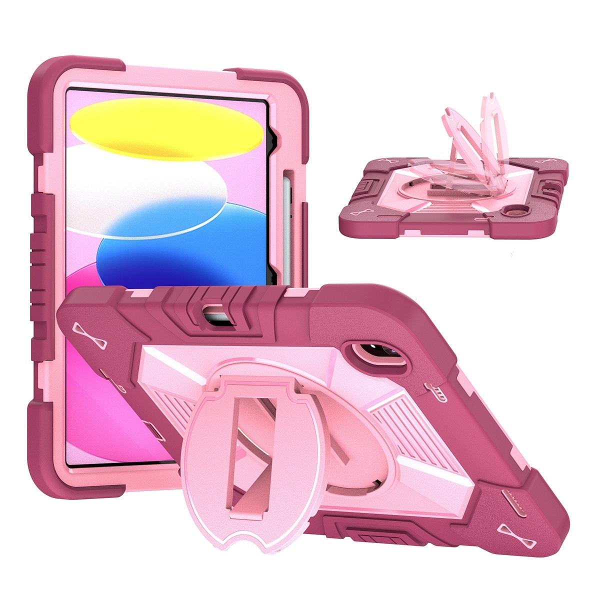 Funda antigolpes con soporte para iPad 10ª gen. 2022 10.9" / iPad 11 2025 - Rojo