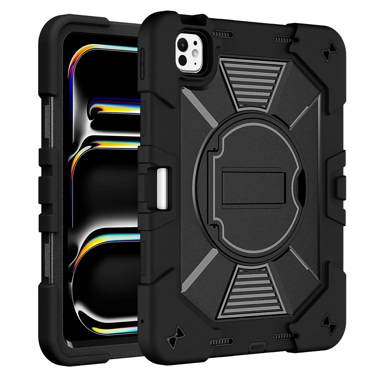 Funda antigolpes con soporte para iPad Pro 13 2024/2025 - Negro