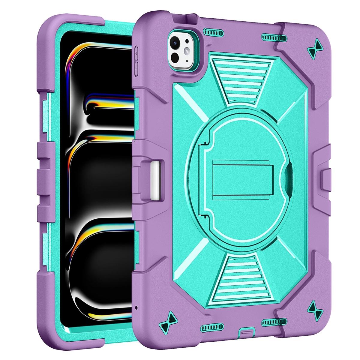 Funda antigolpes con soporte para iPad Pro 13 2024/2025 - Morado