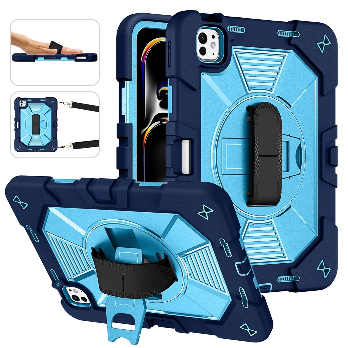 Funda antigolpes con soporte para iPad Pro 11 2024/2025 - Azul