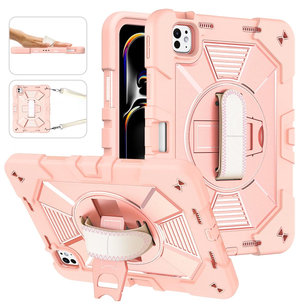 Funda antigolpes con soporte para iPad Pro 11 2024/2025 - Rosa