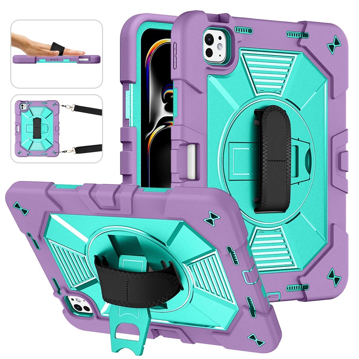 Funda antigolpes con soporte para iPad Pro 11 2024/2025 - Morado