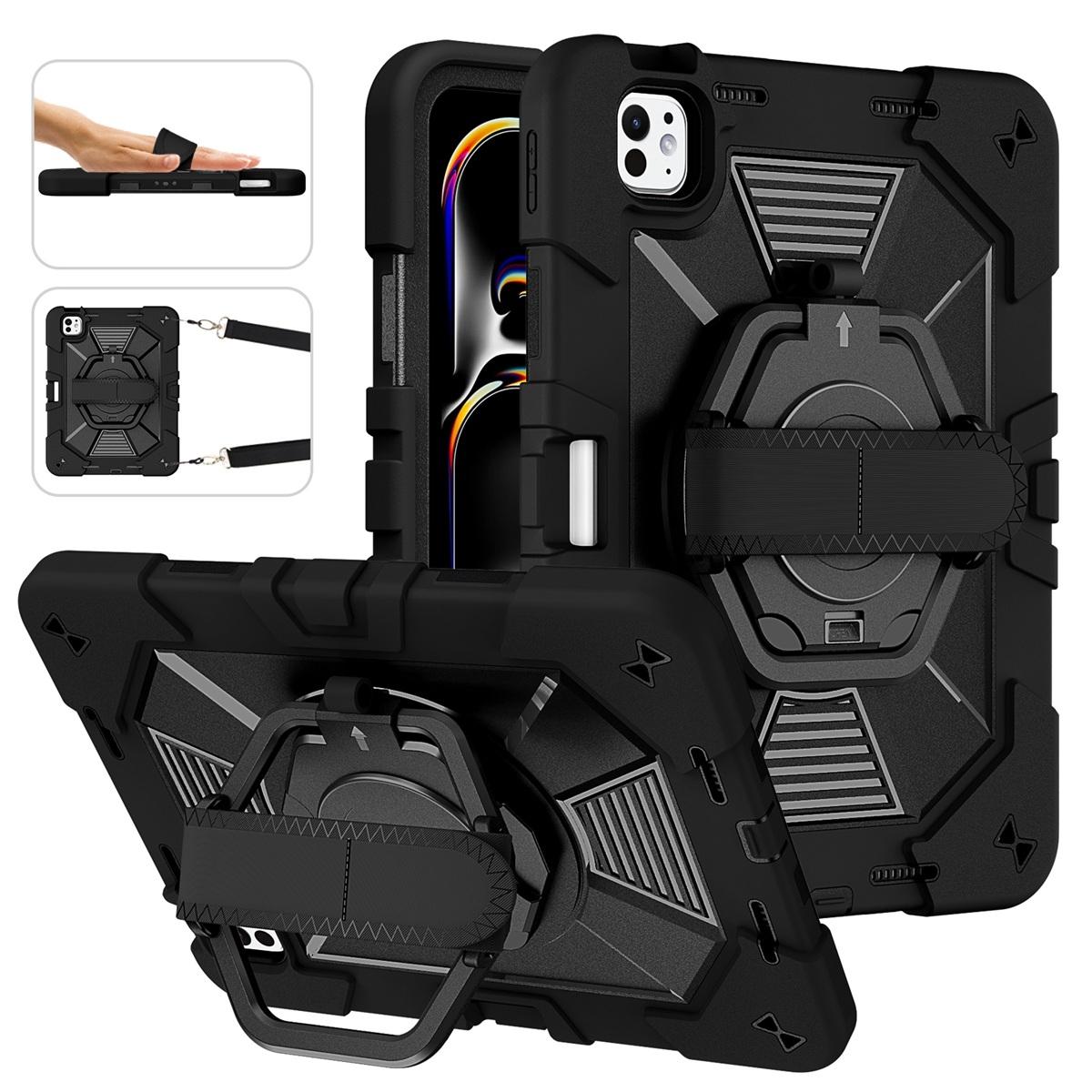 Funda antigolpes con soporte para iPad Pro 11 2024/2025 - Negro