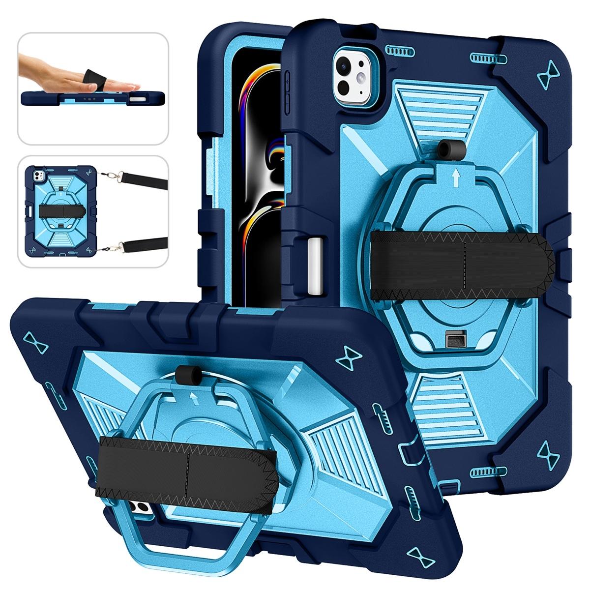 Funda antigolpes con soporte para iPad Pro 11 2024/2025 - Azul