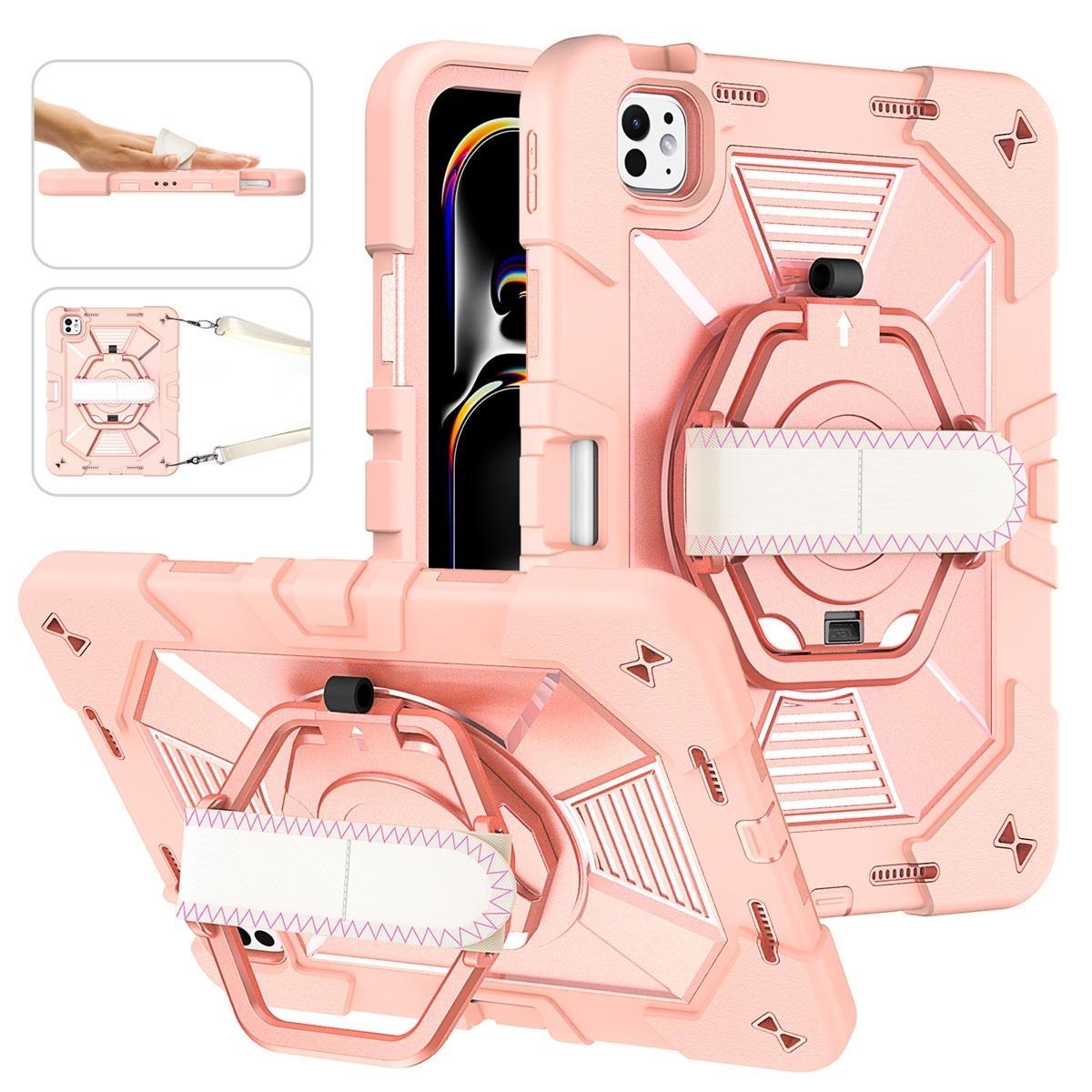Funda antigolpes con soporte para iPad Pro 11 2024/2025 - Rosa