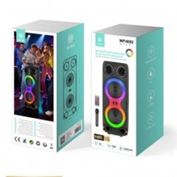 Ikrea WF4092 Altavoz HiFi Bluetooth con Micrófono Karaoke y Mando 15W
