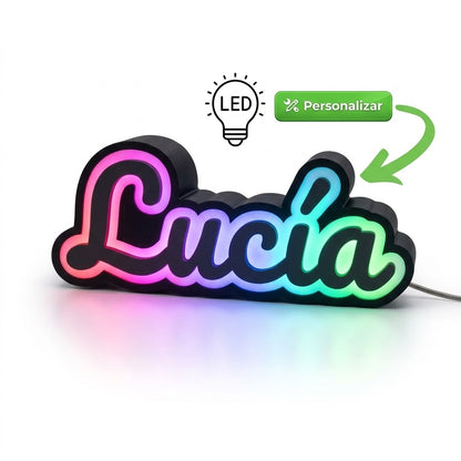 NOMBRE PERSONALIZADO ILUMINADO