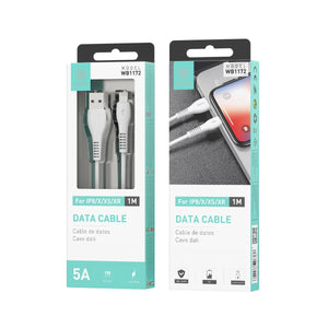 CABLE IPHONE CARGA Y DATOS 5A 1M